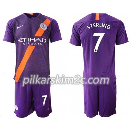 Koszulka Manchester City Sterling 7 Dziecięca Trzeciej 2018-2019 - Koszulki Piłkarskie